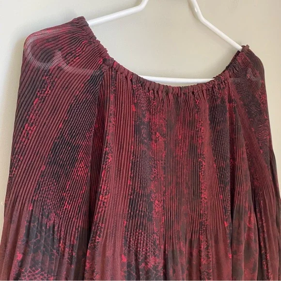 Wilfred Aritzia Talence Pleated Blouse Bishop Sleeves XS - Picture 3 of 10